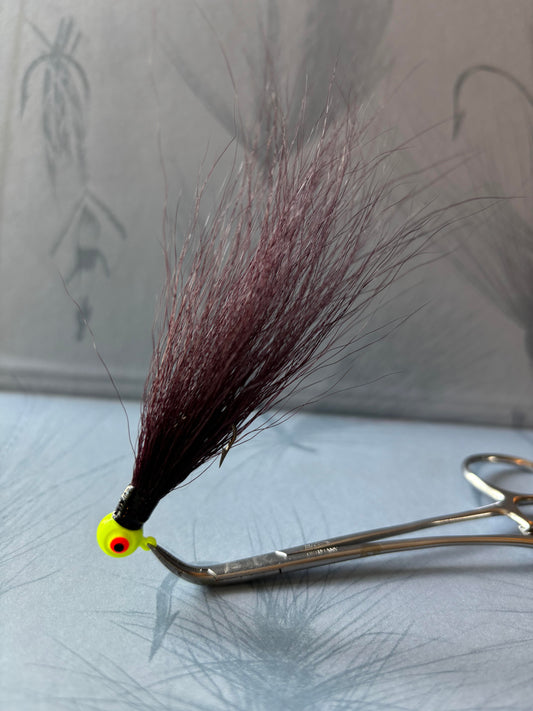 1/4oz Chartreuse & Black Bucktail Jig cost